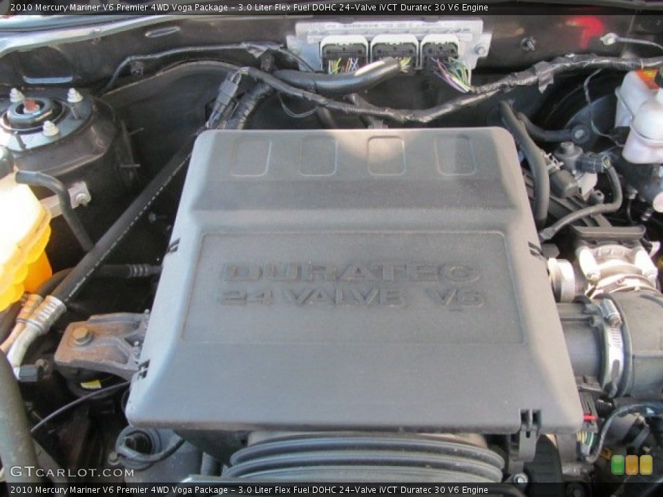 3.0 Liter Flex Fuel DOHC 24-Valve iVCT Duratec 30 V6 Engine for the 2010 Mercury Mariner #69880282