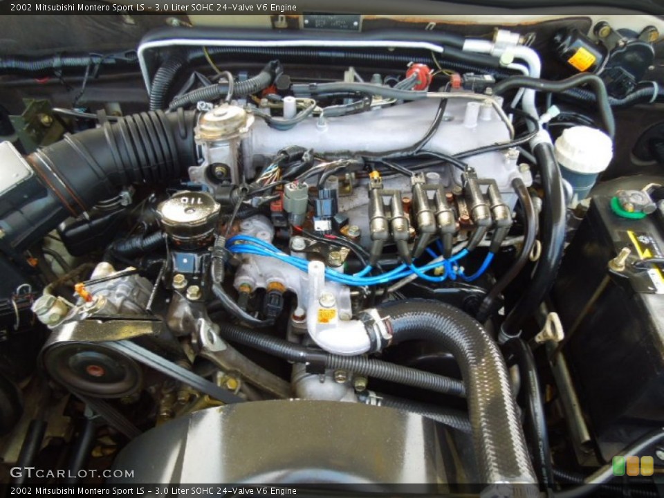 3.0 Liter SOHC 24-Valve V6 Engine for the 2002 Mitsubishi Montero Sport #69908276