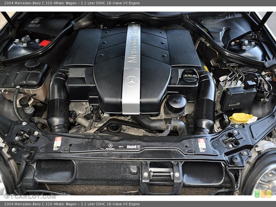 3.2 Liter SOHC 18-Valve V6 2004 Mercedes-Benz C Engine
