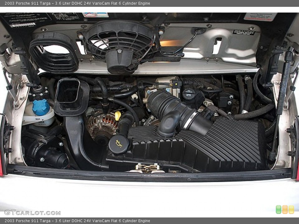 3.6 Liter DOHC 24V VarioCam Flat 6 Cylinder Engine for the 2003 Porsche 911 #69914873