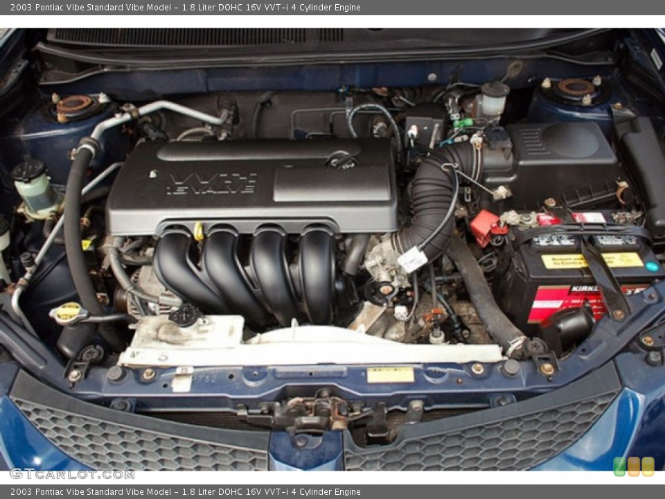 1.8 Liter DOHC 16V VVT-i 4 Cylinder Engine for the 2003 Pontiac Vibe #69916667