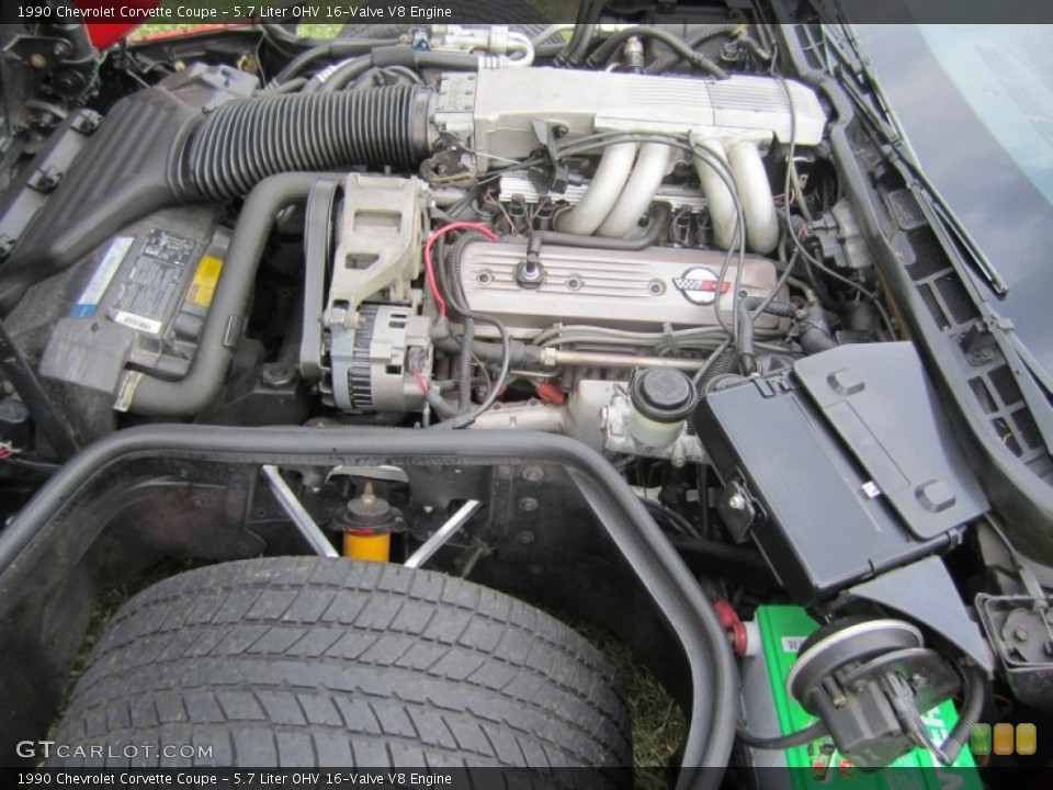 5.7 Liter OHV 16-Valve V8 Engine for the 1990 Chevrolet Corvette #69954328