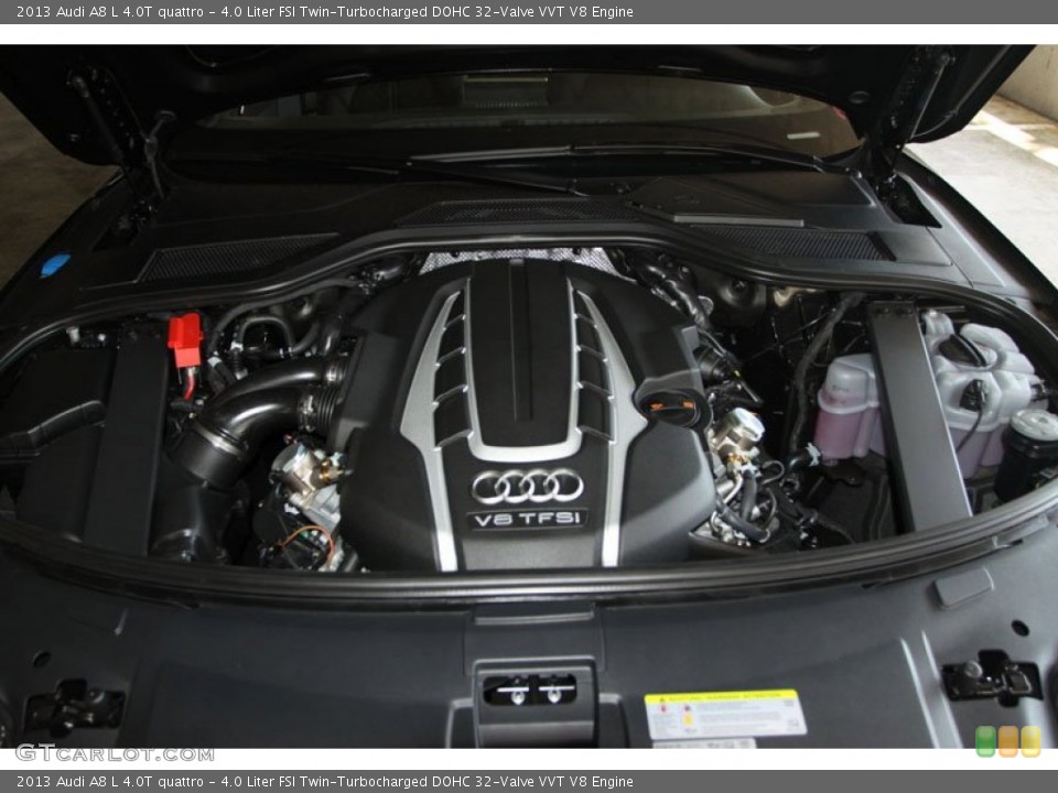 4.0 Liter FSI Twin-Turbocharged DOHC 32-Valve VVT V8 Engine for the 2013 Audi A8 #69961975