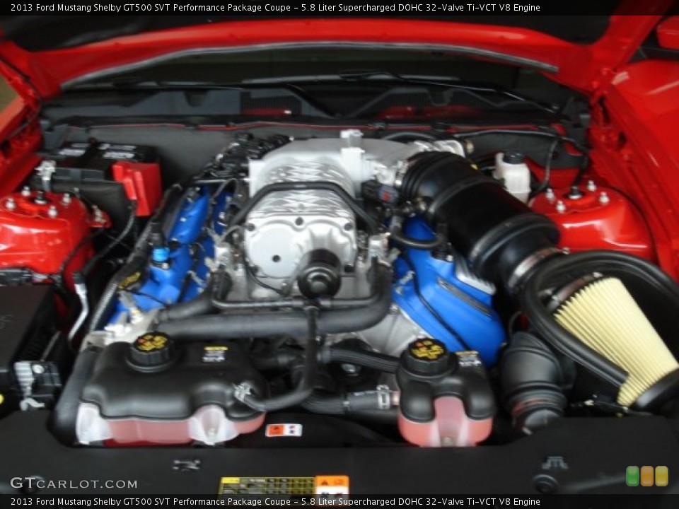 5.8 Liter Supercharged DOHC 32-Valve Ti-VCT V8 Engine for the 2013 Ford Mustang #69966382