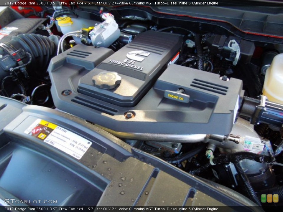 6.7 Liter OHV 24-Valve Cummins VGT Turbo-Diesel Inline 6 Cylinder Engine for the 2012 Dodge Ram 2500 HD #69987856
