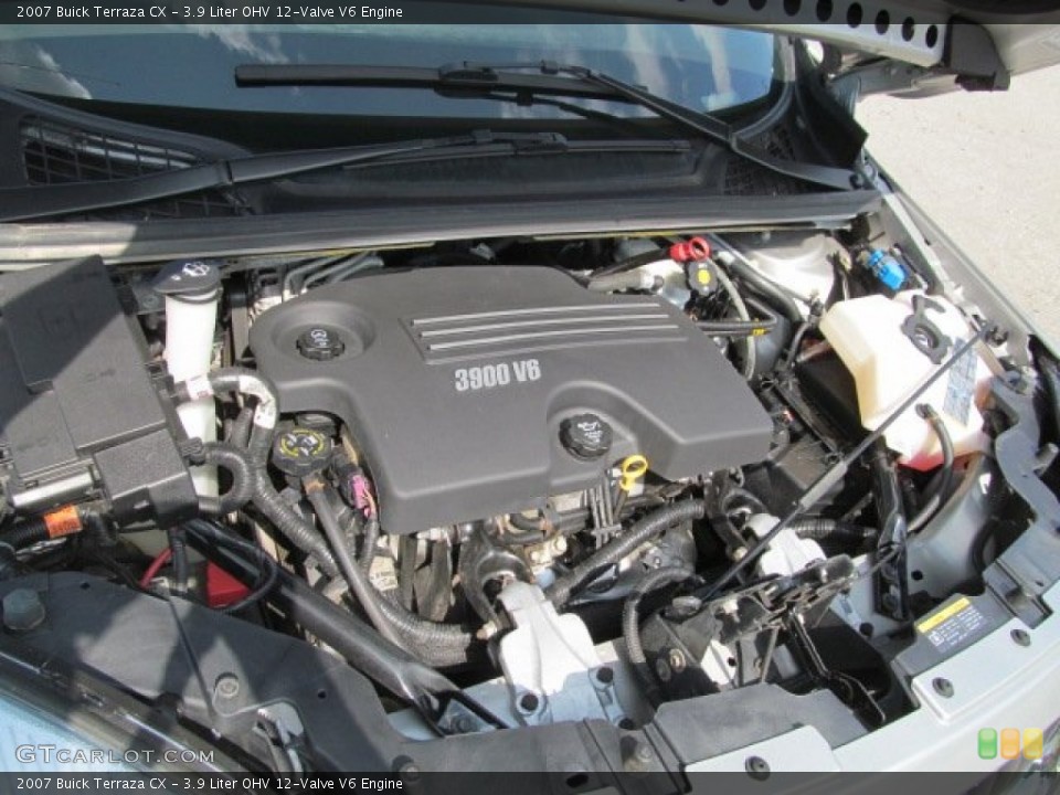 3.9 Liter OHV 12-Valve V6 2007 Buick Terraza Engine