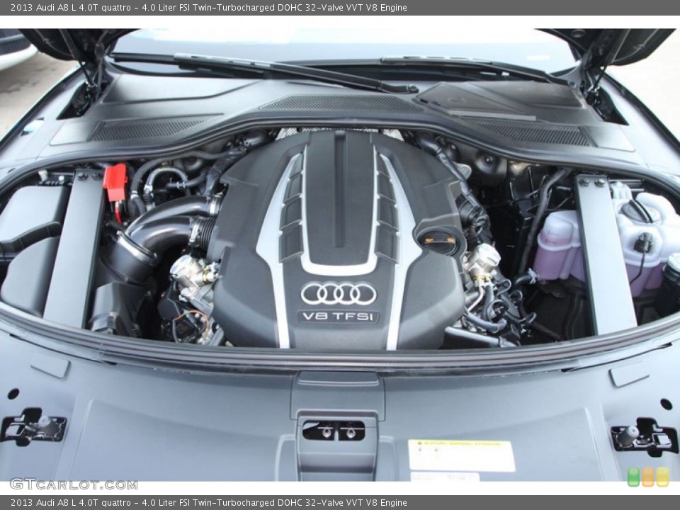4.0 Liter FSI Twin-Turbocharged DOHC 32-Valve VVT V8 Engine for the 2013 Audi A8 #70023601