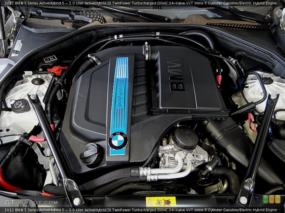 3.0 Liter ActiveHybrid DI TwinPower Turbocharged DOHC 24-Valve VVT Inline 6 Cylinder Gasoline/Electric Hybrid Engine for the 2012 BMW 5 Series #70041745