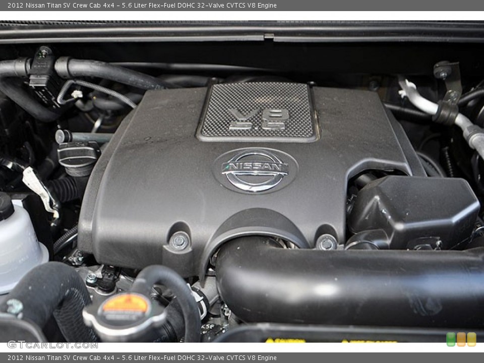 5.6 Liter Flex-Fuel DOHC 32-Valve CVTCS V8 Engine for the 2012 Nissan Titan #70084472