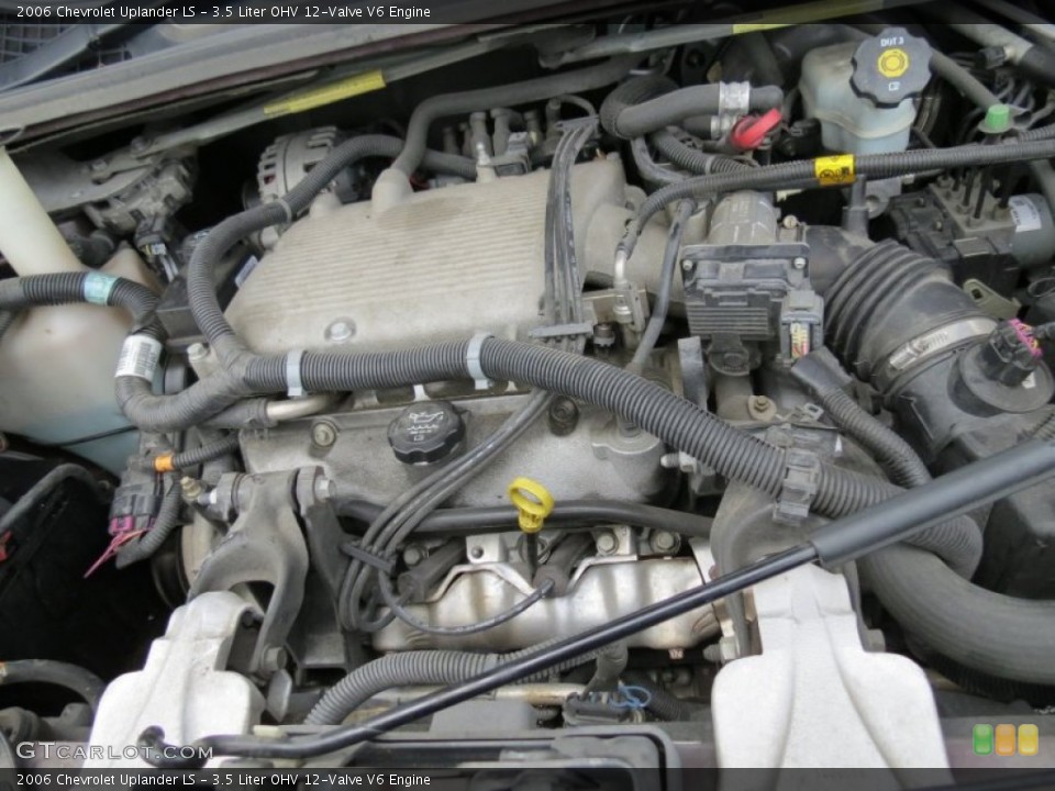 3.5 Liter OHV 12-Valve V6 2006 Chevrolet Uplander Engine