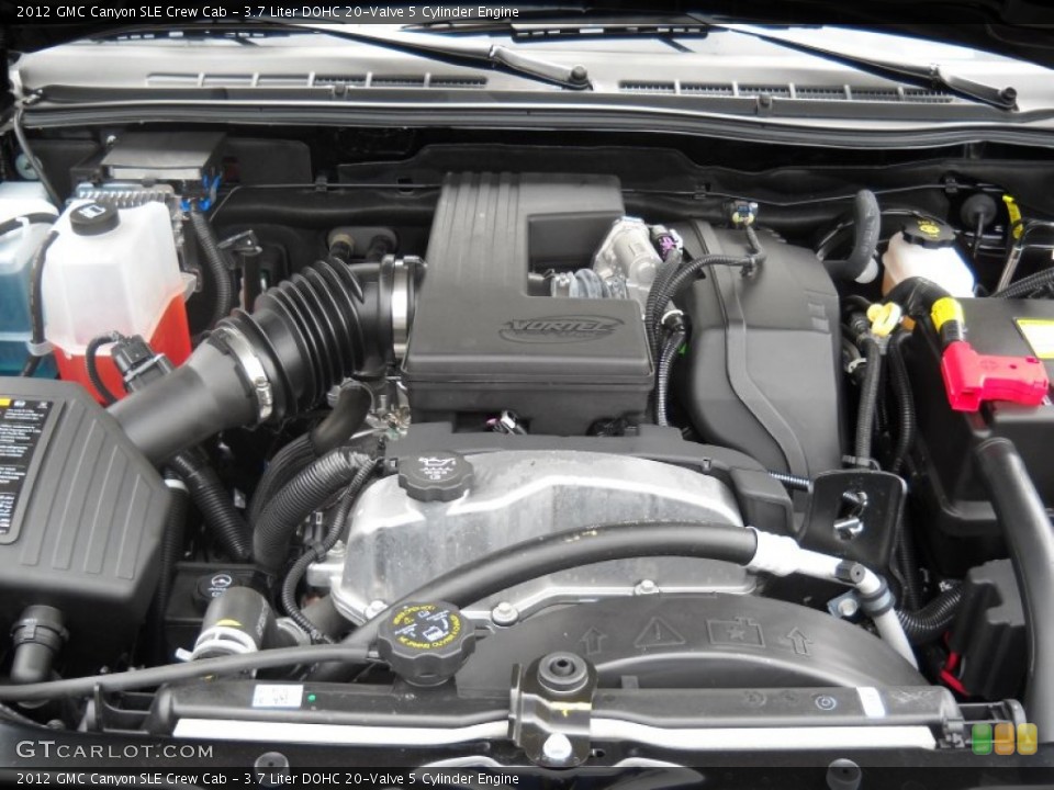 3.7 Liter DOHC 20-Valve 5 Cylinder 2012 GMC Canyon Engine