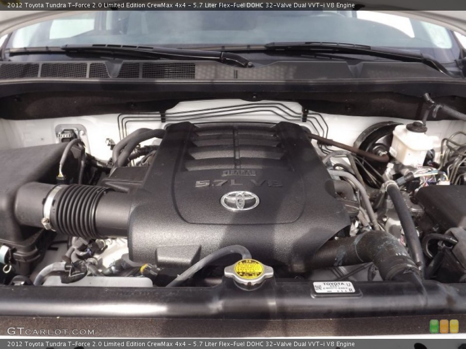 5.7 Liter Flex-Fuel DOHC 32-Valve Dual VVT-i V8 Engine for the 2012 Toyota Tundra #70149905