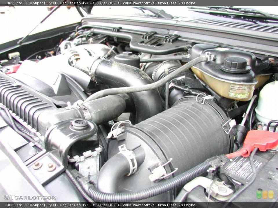 6.0 Liter OHV 32 Valve Power Stroke Turbo Diesel V8 Engine for the 2005 Ford F250 Super Duty #70152047