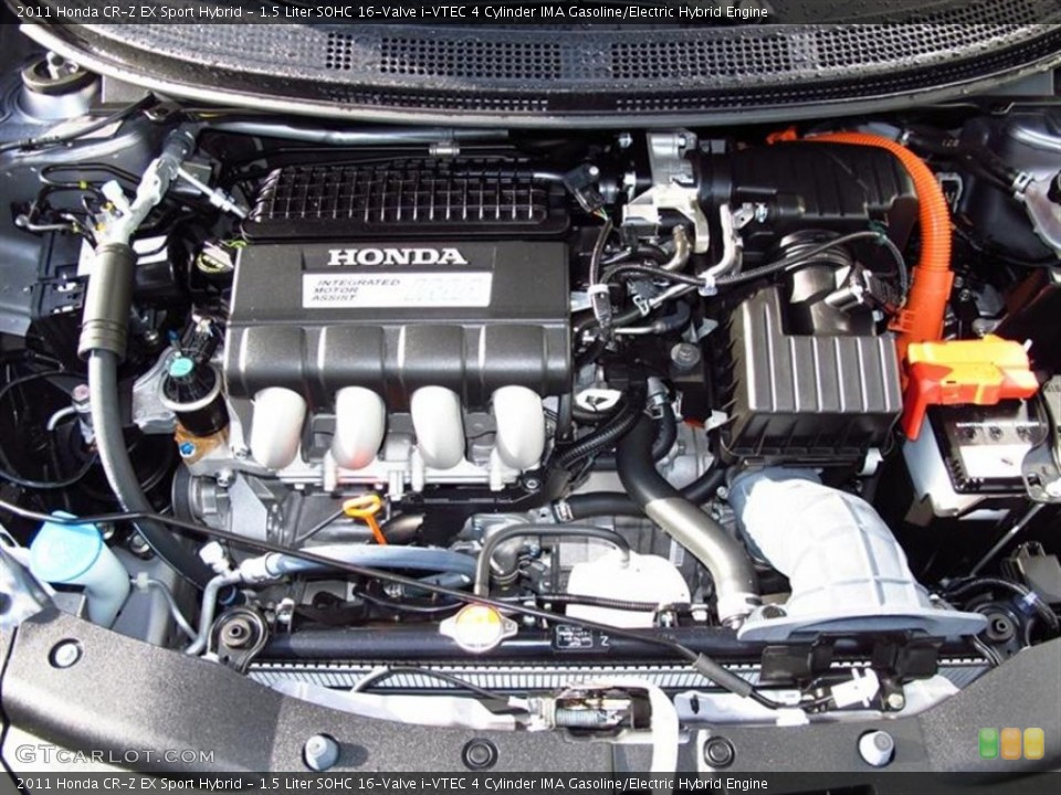 1.5 Liter SOHC 16-Valve i-VTEC 4 Cylinder IMA Gasoline/Electric Hybrid Engine for the 2011 Honda CR-Z #70175417