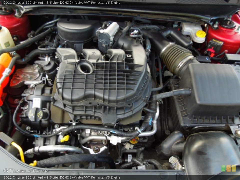 3.6 Liter DOHC 24-Valve VVT Pentastar V6 Engine for the 2011 Chrysler 200 #70194314