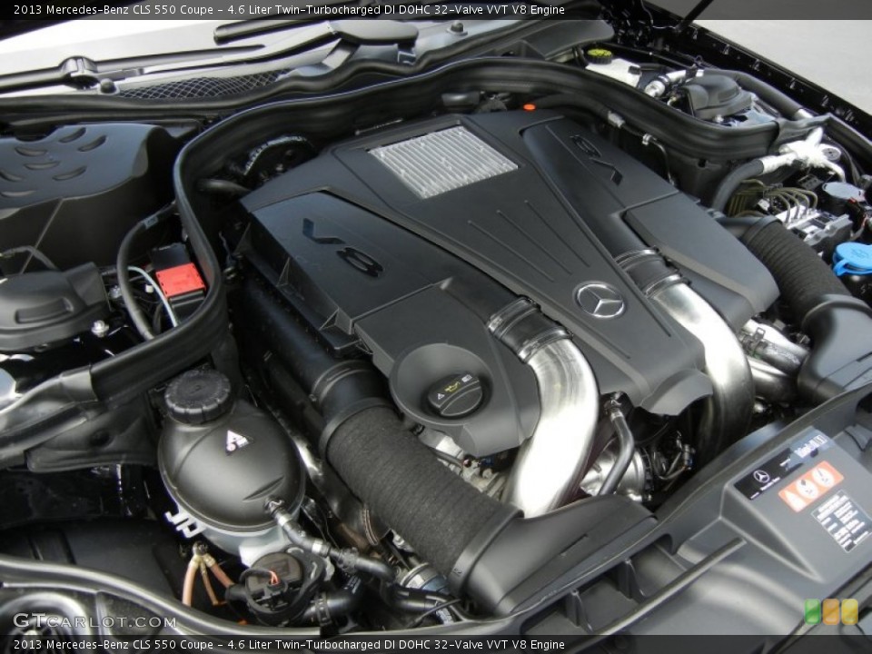 4.6 Liter Twin-Turbocharged DI DOHC 32-Valve VVT V8 Engine for the 2013 Mercedes-Benz CLS #70226815