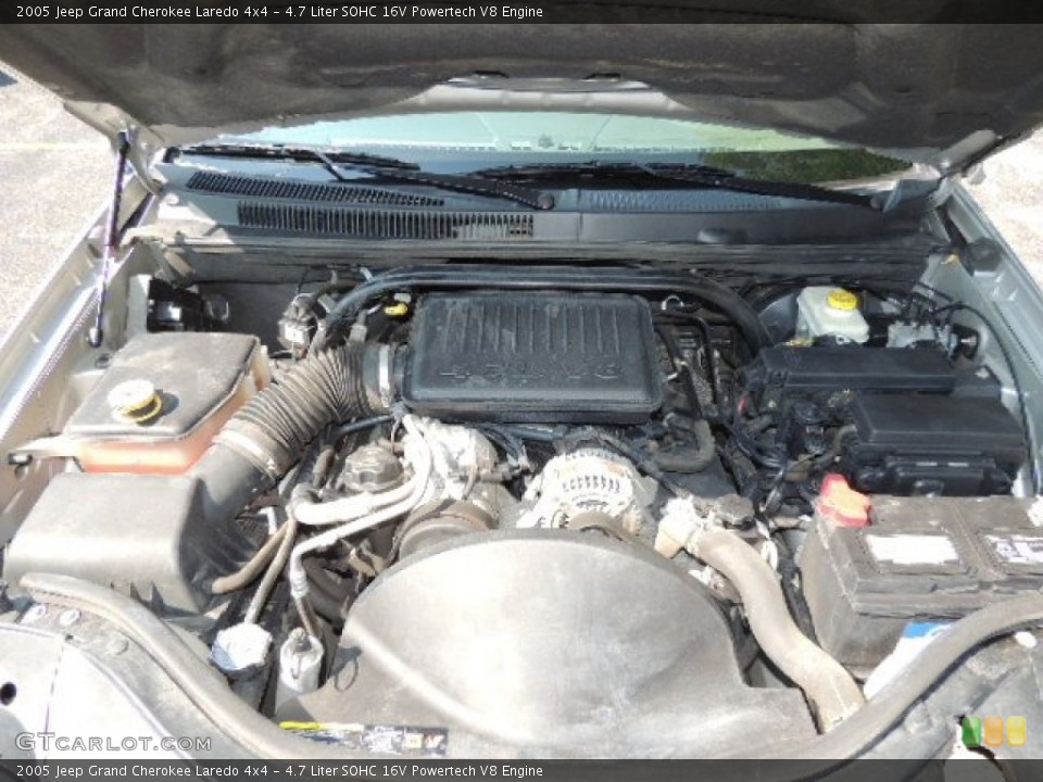 4.7 Liter SOHC 16V Powertech V8 Engine for the 2005 Jeep Grand Cherokee #70241968