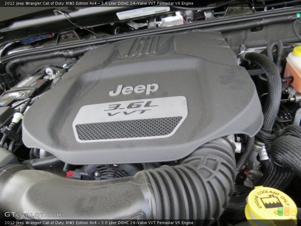 3.6 Liter DOHC 24-Valve VVT Pentastar V6 Engine for the 2012 Jeep Wrangler #70259440