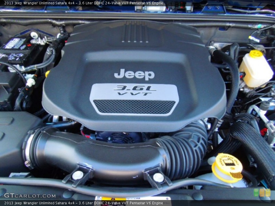 3.6 Liter DOHC 24-Valve VVT Pentastar V6 Engine for the 2013 Jeep Wrangler Unlimited #70260127