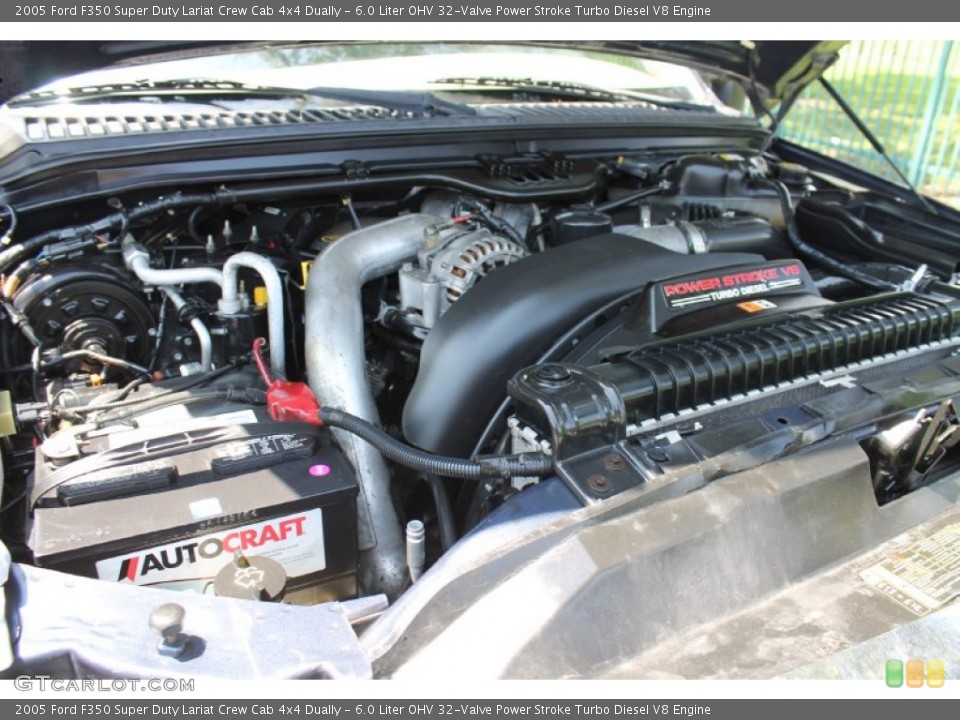 6.0 Liter OHV 32-Valve Power Stroke Turbo Diesel V8 Engine for the 2005 Ford F350 Super Duty #70267453
