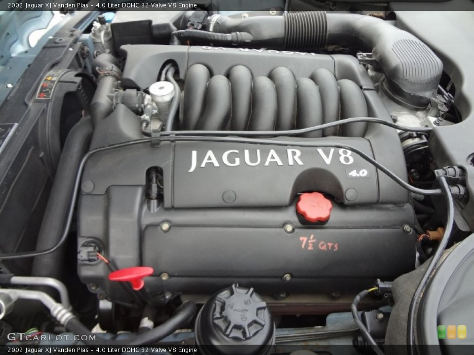 4.0 Liter DOHC 32 Valve V8 2002 Jaguar XJ Engine