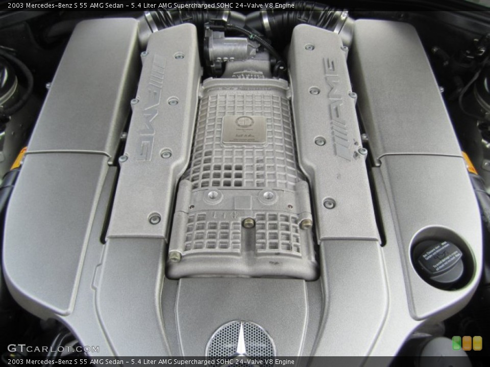 5.4 Liter AMG Supercharged SOHC 24-Valve V8 Engine for the 2003 Mercedes-Benz S #70313571