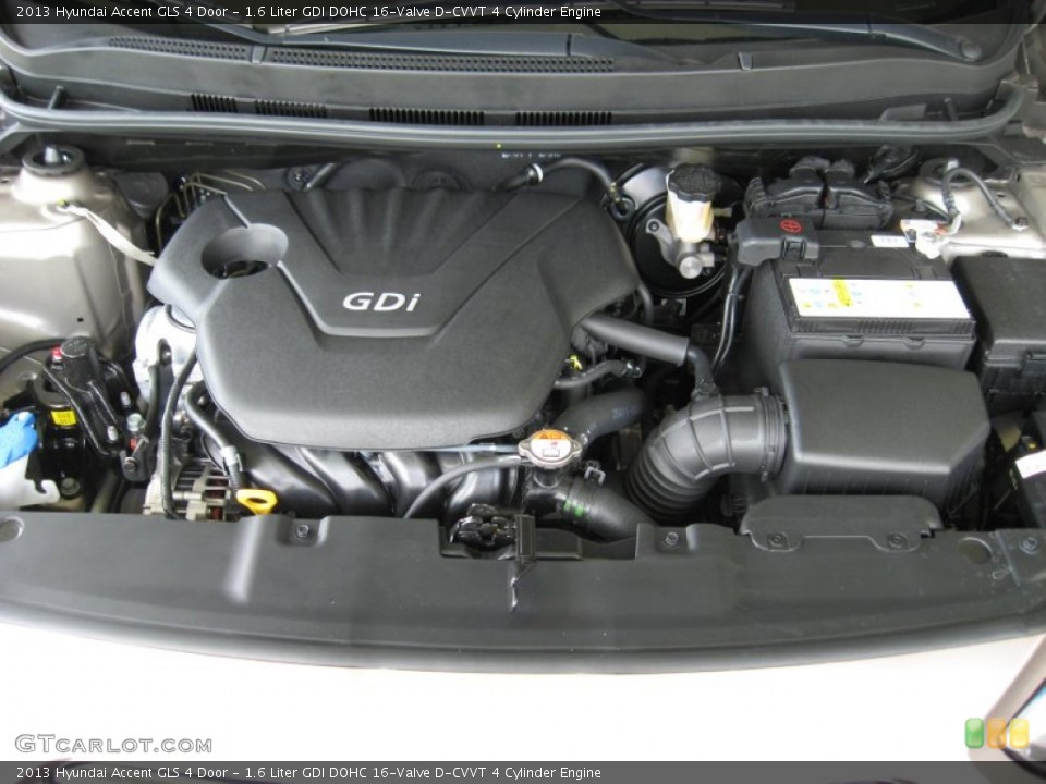 1.6 Liter GDI DOHC 16-Valve D-CVVT 4 Cylinder Engine for the 2013 Hyundai Accent #70320936