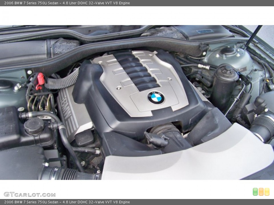 4.8 Liter DOHC 32-Valve VVT V8 Engine for the 2006 BMW 7 Series #70368993