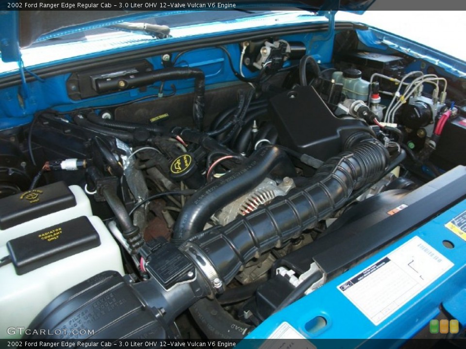 3.0 Liter OHV 12-Valve Vulcan V6 2002 Ford Ranger Engine