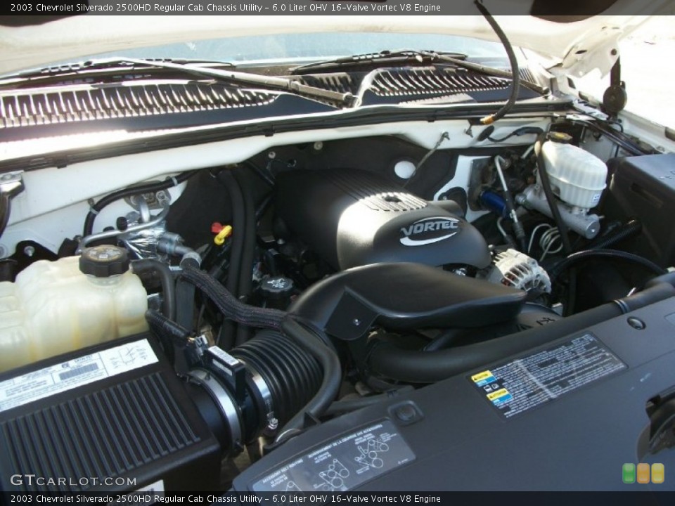 6.0 Liter OHV 16-Valve Vortec V8 Engine for the 2003 Chevrolet Silverado 2500HD #70378455