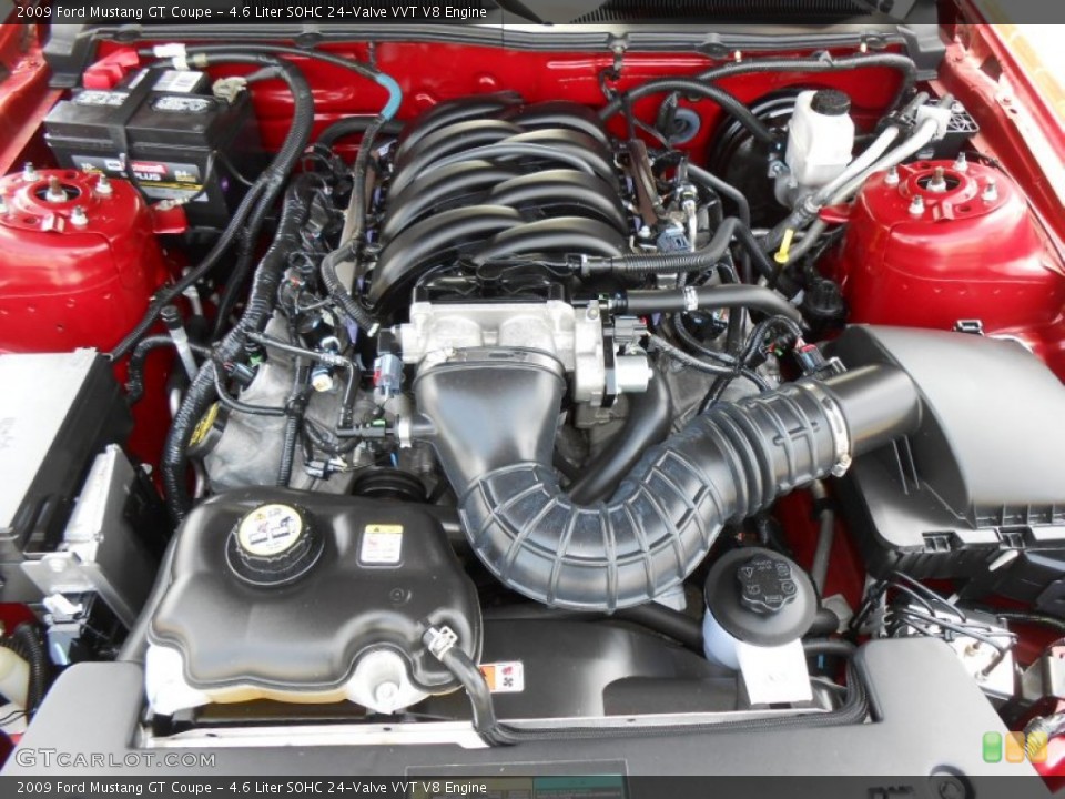 4.6 Liter SOHC 24-Valve VVT V8 Engine for the 2009 Ford Mustang #70379637