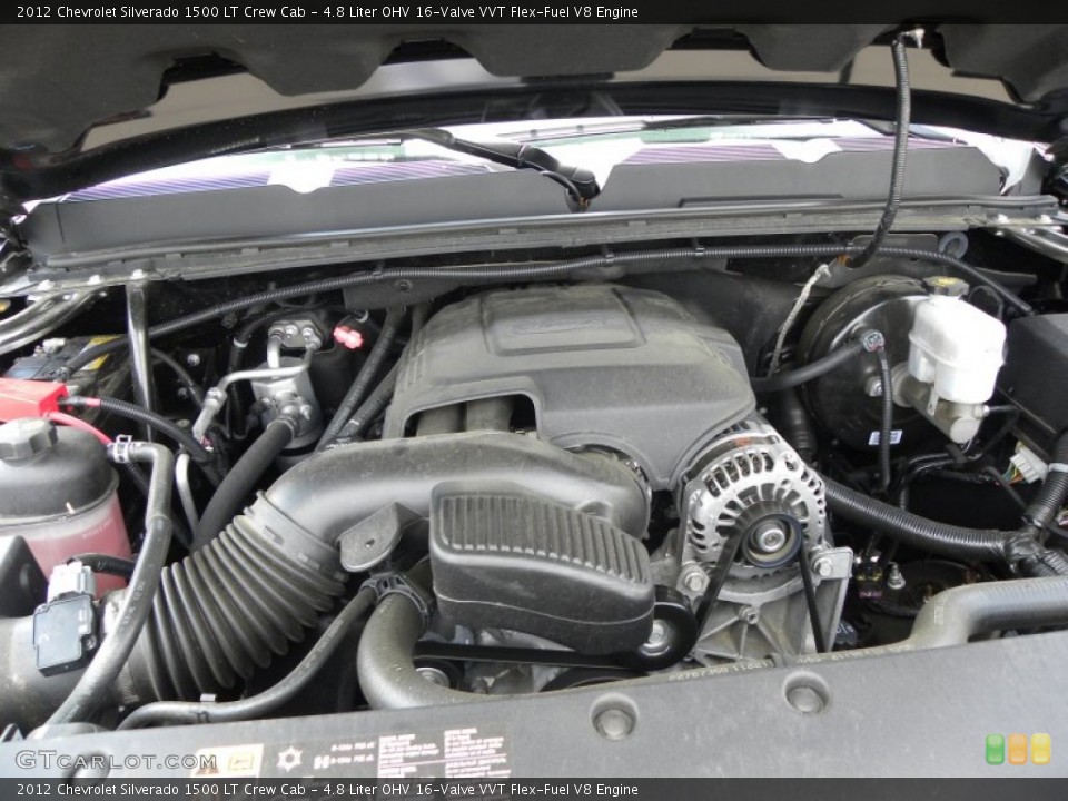 4.8 Liter OHV 16-Valve VVT Flex-Fuel V8 Engine for the 2012 Chevrolet Silverado 1500 #70389015