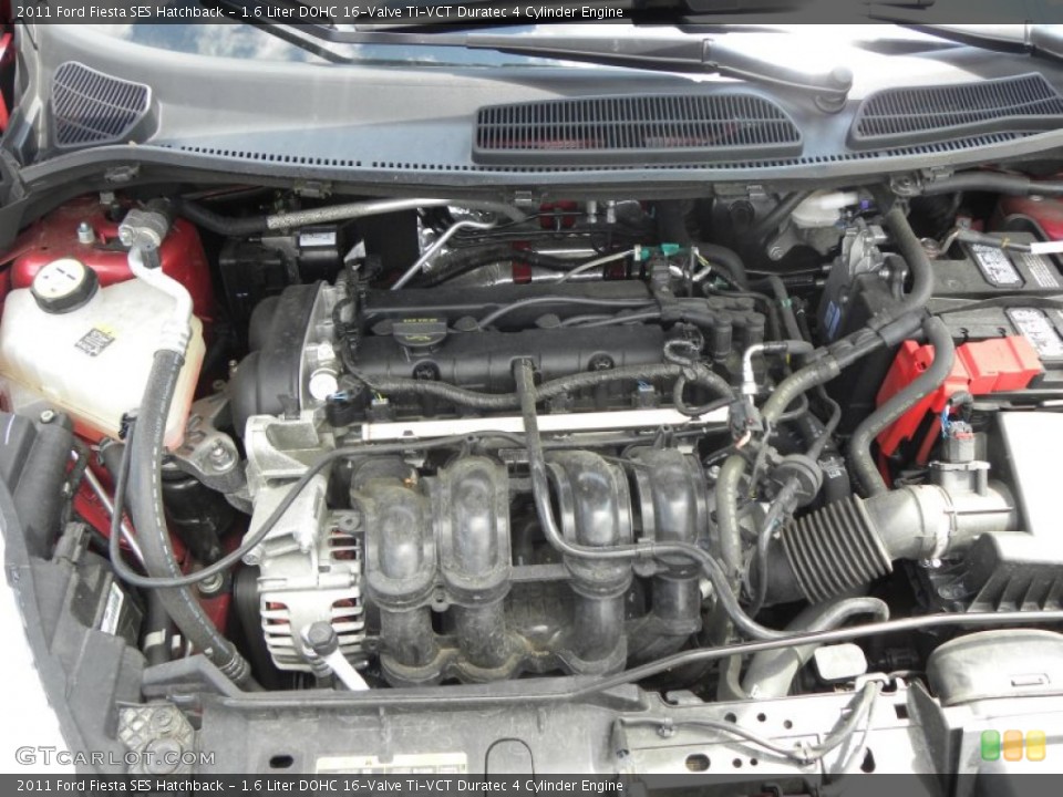 1.6 Liter DOHC 16-Valve Ti-VCT Duratec 4 Cylinder Engine for the 2011 Ford Fiesta #70389537
