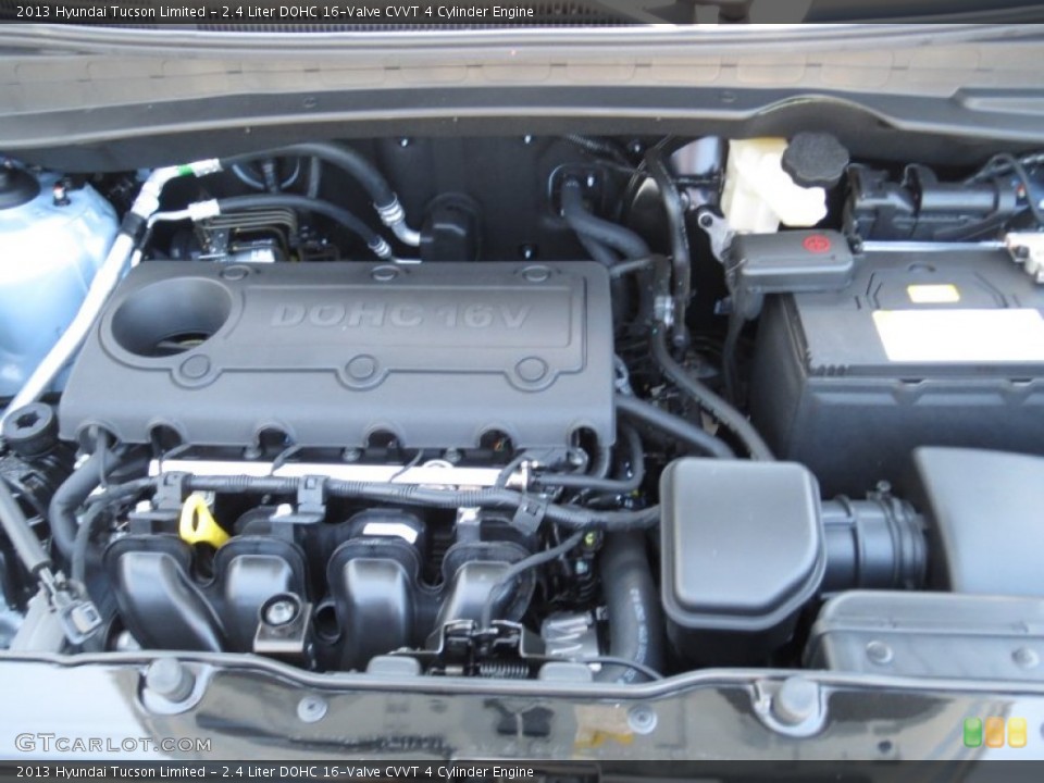 2.4 Liter DOHC 16-Valve CVVT 4 Cylinder Engine for the 2013 Hyundai Tucson #70398276