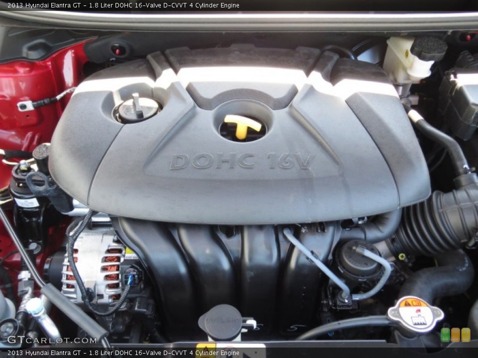 1.8 Liter DOHC 16-Valve D-CVVT 4 Cylinder Engine for the 2013 Hyundai Elantra #70398582
