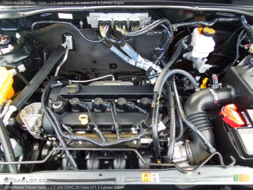 2.5 Liter DOHC 16-Valve VVT 4 Cylinder 2009 Mazda Tribute Engine