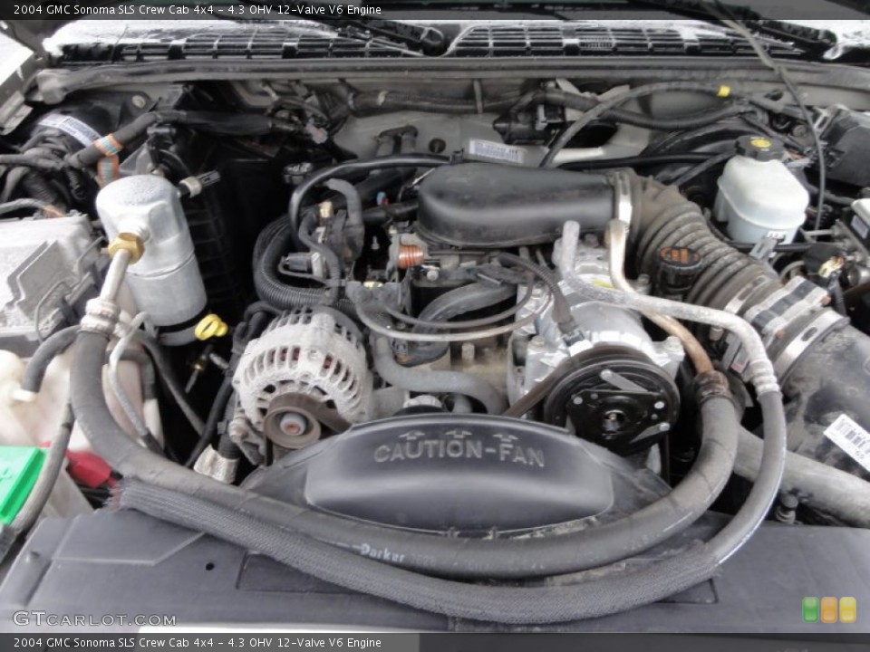 4.3 OHV 12-Valve V6 2004 GMC Sonoma Engine
