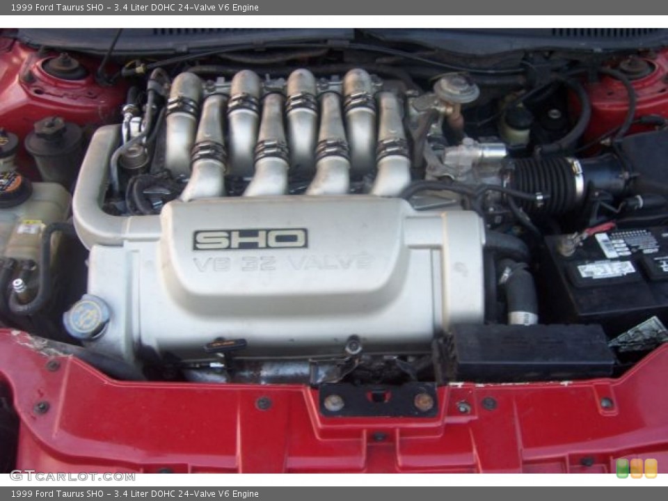 3.4 Liter DOHC 24-Valve V6 1999 Ford Taurus Engine