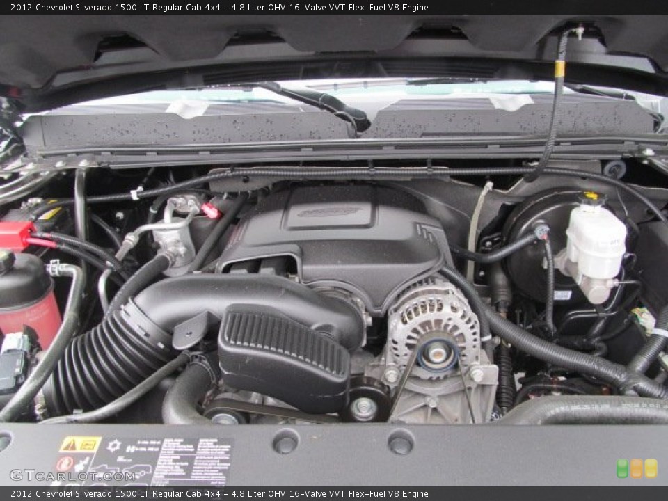 4.8 Liter OHV 16-Valve VVT Flex-Fuel V8 Engine for the 2012 Chevrolet Silverado 1500 #70527252