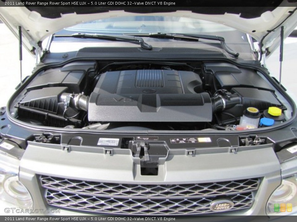 5.0 Liter GDI DOHC 32-Valve DIVCT V8 Engine for the 2011 Land Rover Range Rover Sport #70538182