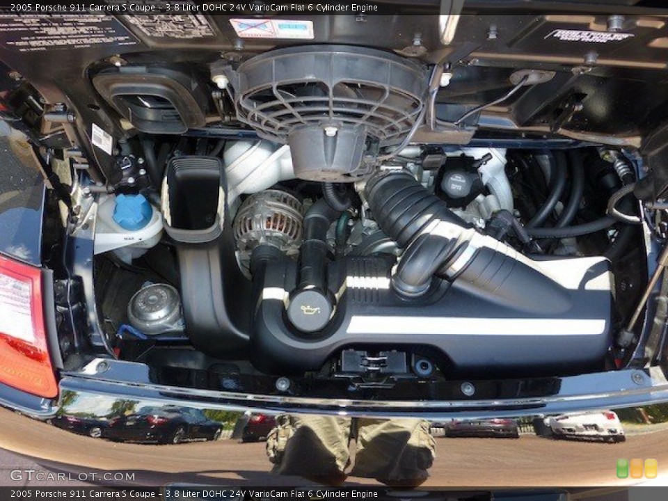 3.8 Liter DOHC 24V VarioCam Flat 6 Cylinder Engine for the 2005 Porsche 911 #70559374