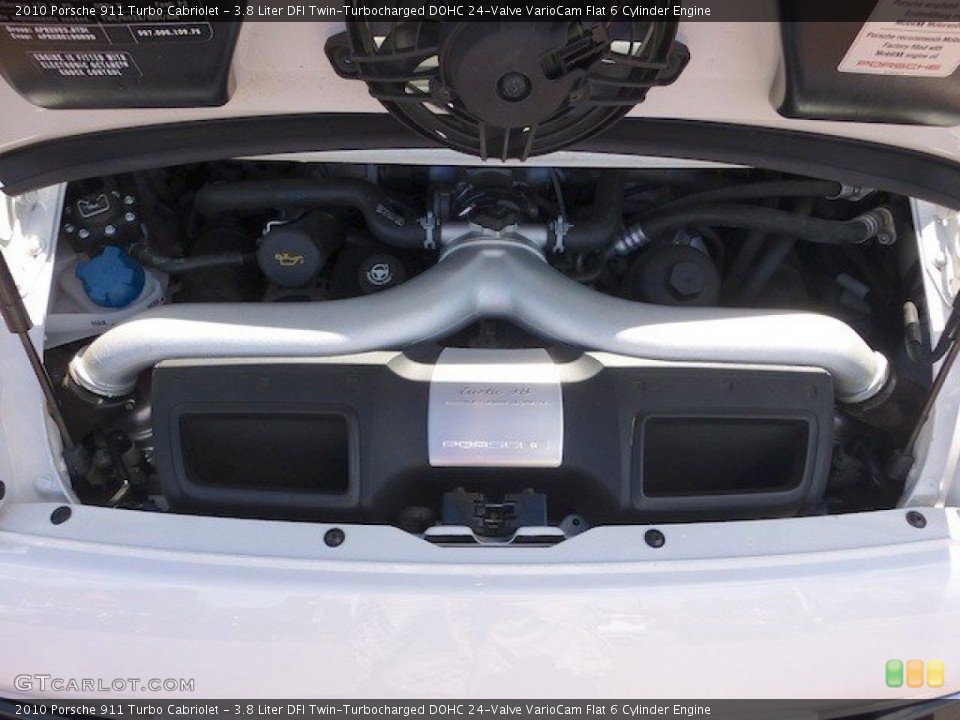 3.8 Liter DFI Twin-Turbocharged DOHC 24-Valve VarioCam Flat 6 Cylinder Engine for the 2010 Porsche 911 #70559527