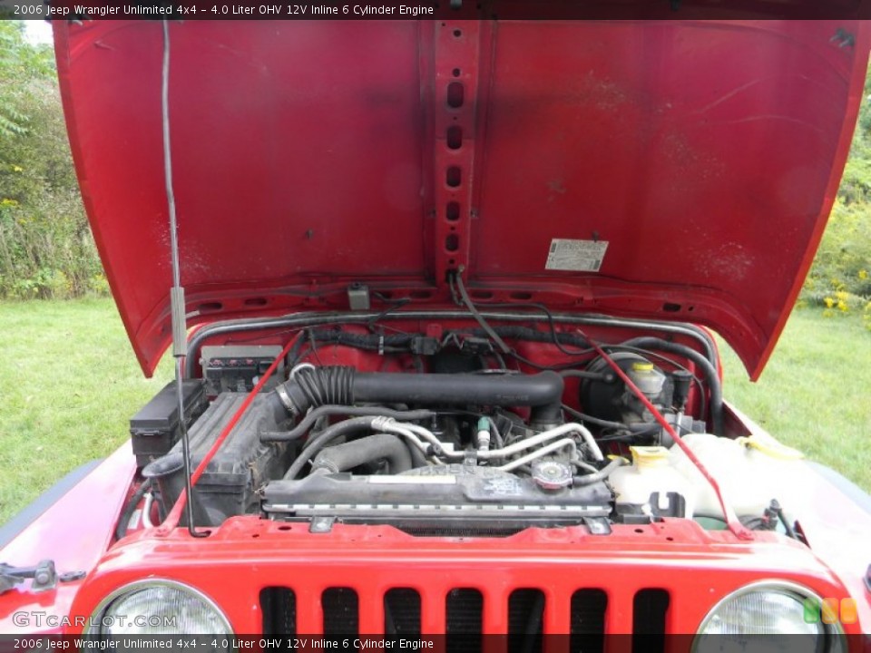 4.0 Liter OHV 12V Inline 6 Cylinder Engine for the 2006 Jeep Wrangler #70571637