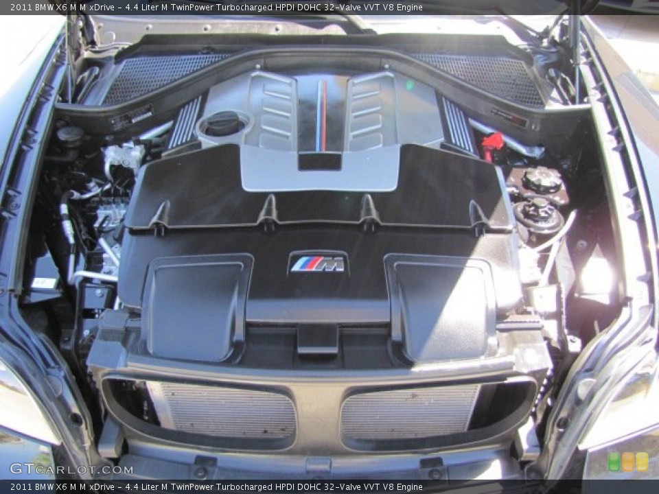 4.4 Liter M TwinPower Turbocharged HPDI DOHC 32-Valve VVT V8 2011 BMW X6 M Engine