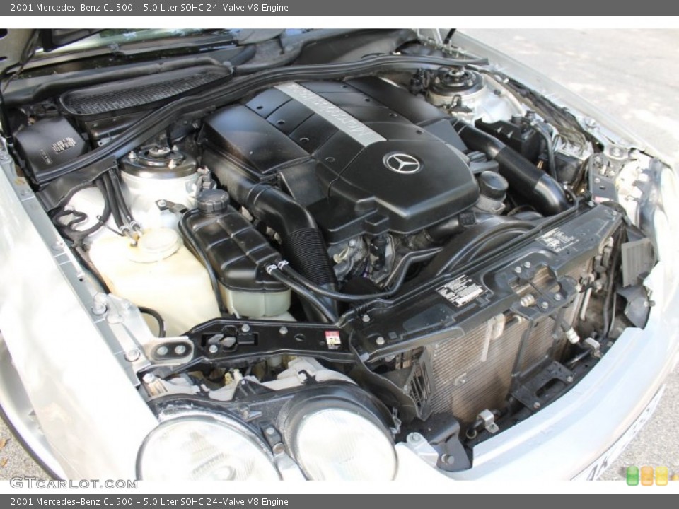 5.0 Liter SOHC 24-Valve V8 2001 Mercedes-Benz CL Engine