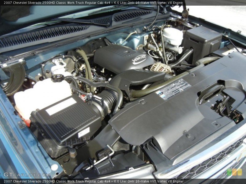 6.0 Liter OHV 16-Valve VVT Vortec V8 Engine for the 2007 Chevrolet Silverado 2500HD #70631740
