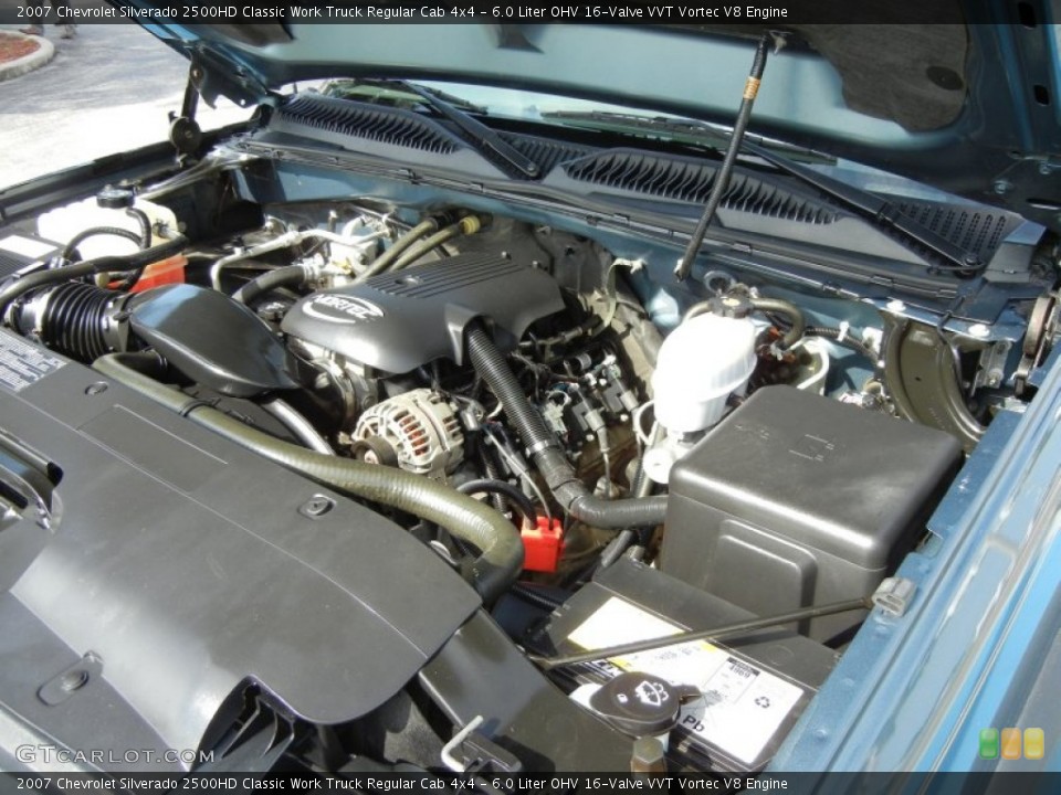 6.0 Liter OHV 16-Valve VVT Vortec V8 Engine for the 2007 Chevrolet Silverado 2500HD #70631749