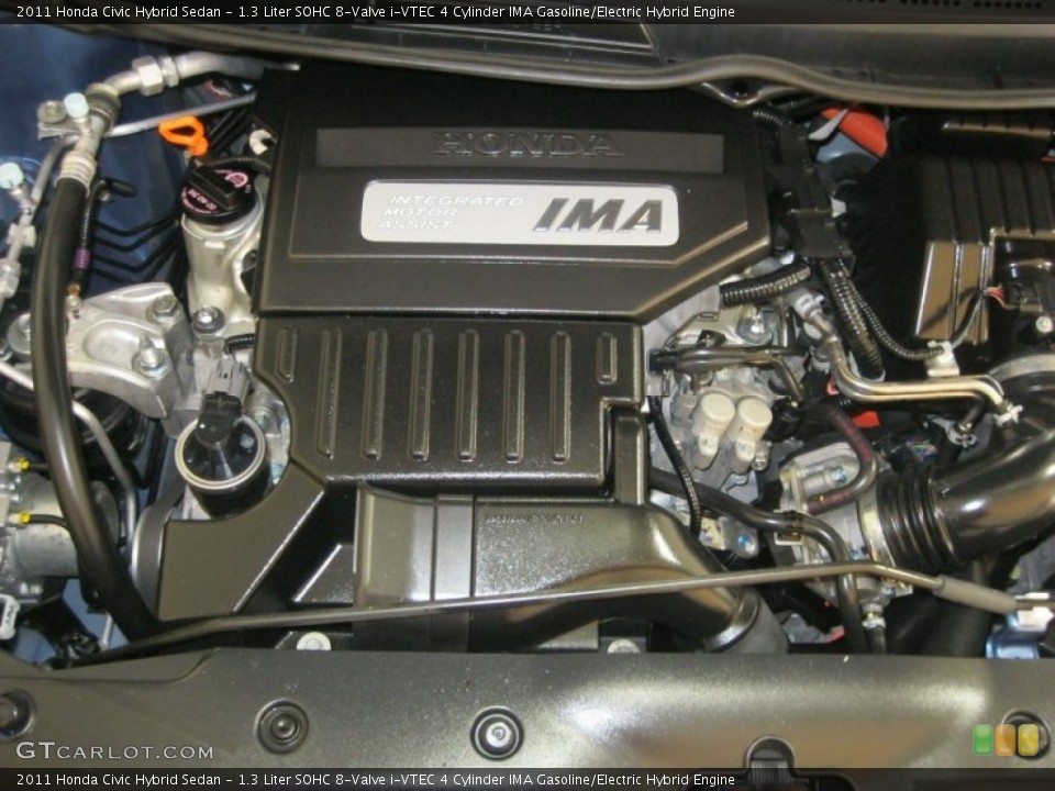 1.3 Liter SOHC 8-Valve i-VTEC 4 Cylinder IMA Gasoline/Electric Hybrid Engine for the 2011 Honda Civic #70675081