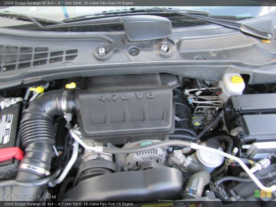 4.7 Liter SOHC 16-Valve Flex-Fuel V8 Engine for the 2009 Dodge Durango #70682908