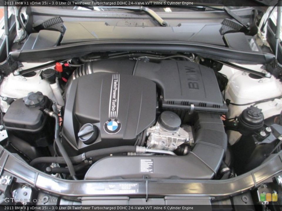 3.0 Liter DI TwinPower Turbocharged DOHC 24-Valve VVT Inline 6 Cylinder 2013 BMW X1 Engine